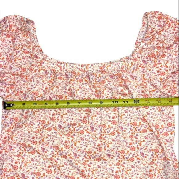 Sanctuary Chloe Floral Print Squareneck Flowy‎ Crop Coquette Top Size Small - Picture 4 of 9
